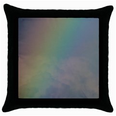 Between The Rainbow Throw Pillow Case (black)