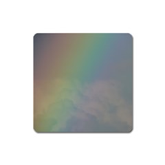 Between The Rainbow Square Magnet by picsaspassion