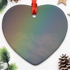 Between The Rainbow Heart Ornament (2 Sides)