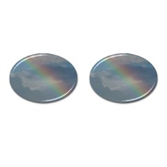 Rainbow In The Sky Cufflinks (oval) by picsaspassion