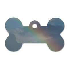 Rainbow In The Sky Dog Tag Bone (one Side)