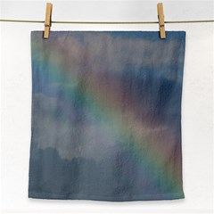 Rainbow In The Sky Face Towel