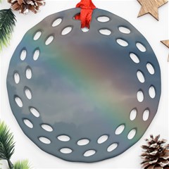 Rainbow In The Sky Round Filigree Ornament (2side)