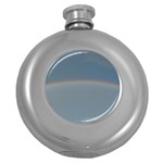 Colorful Rainbow Round Hip Flask (5 oz) Front