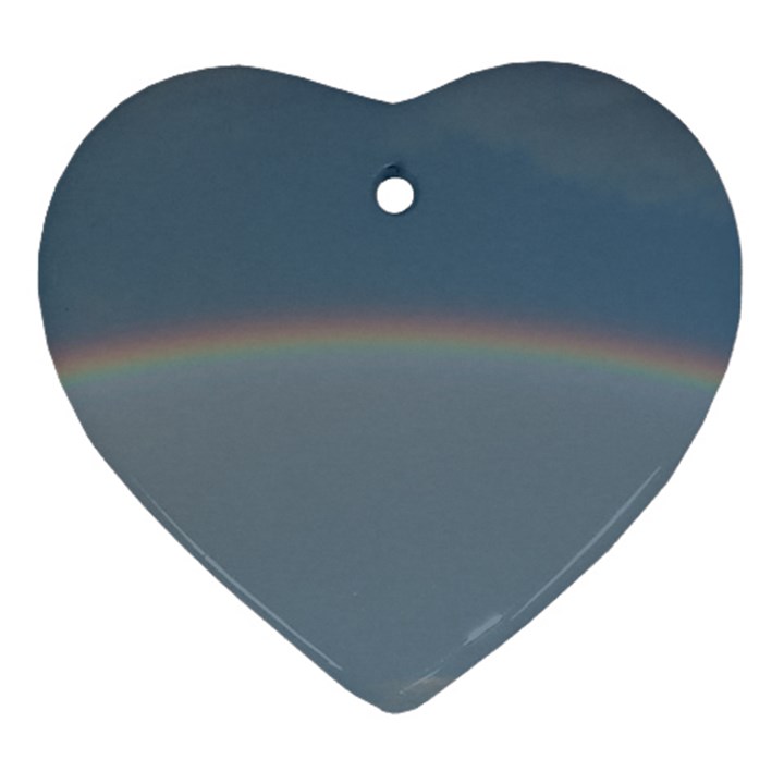 Colorful Rainbow Heart Ornament (2 Sides)