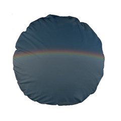 Colorful Rainbow Standard 15  Premium Round Cushions