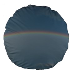 Colorful Rainbow Large 18  Premium Flano Round Cushions