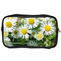 White Summer Flowers, Watercolor Painting Toiletries Bags 2-side