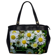 White Summer Flowers, Watercolor Painting Office Handbags