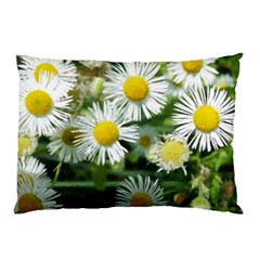 White Summer Flowers, Watercolor Painting Pillow Case (two Sides)