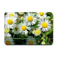 White Summer Flowers Oil Painting Art Small Doormat 