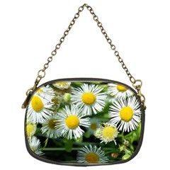 White Summer Flowers Oil Painting Art Chain Purses (two Sides) 