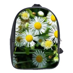 White Summer Flowers Oil Painting Art School Bags(large) 