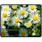 White summer flowers oil painting art Fleece Blanket (Medium)  60 x50  Blanket Front