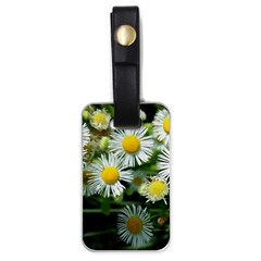 White Summer Flowers Oil Painting Art Luggage Tags (one Side) 