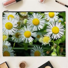 White Summer Flowers Oil Painting Art Cosmetic Bag (xxxl) 