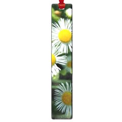 White Summer Flowers Oil Painting Art Large Book Marks