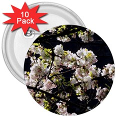 Japanese Cherry Blossom 3  Buttons (10 Pack) 