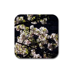 Japanese Cherry Blossom Rubber Coaster (square) 