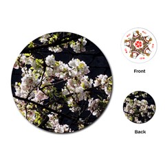 Japanese Cherry Blossom Playing Cards (round)  by picsaspassion