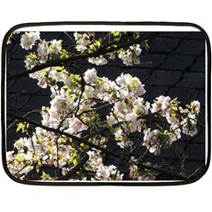 Japanese Cherry Blossom Double Sided Fleece Blanket (mini) 