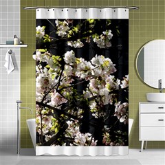 Japanese Cherry Blossom Shower Curtain 48  X 72  (small) 