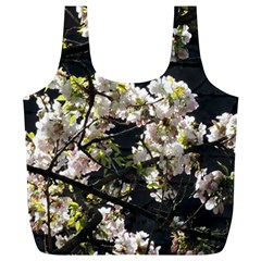 Japanese Cherry Blossom Full Print Recycle Bags (l) 