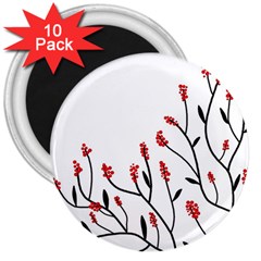 Elegant Tree 3  Magnets (10 Pack) 