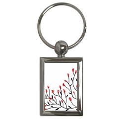 Elegant Tree Key Chains (rectangle) 