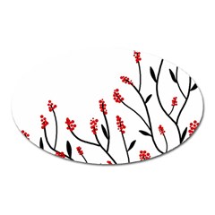 Elegant Tree Oval Magnet