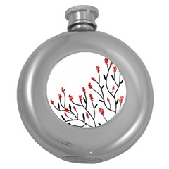 Elegant Tree Round Hip Flask (5 Oz) by Valentinaart