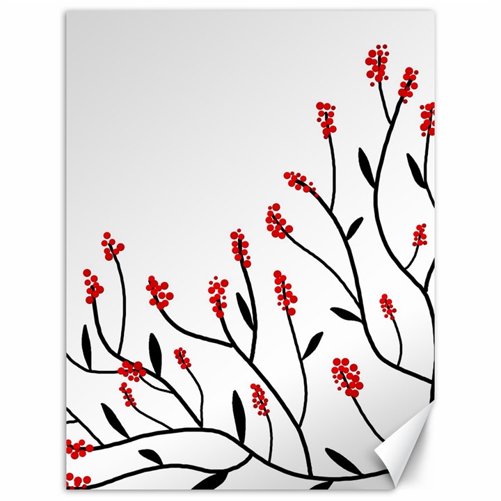 Elegant tree Canvas 12  x 16  