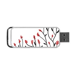 Elegant Tree Portable Usb Flash (one Side) by Valentinaart