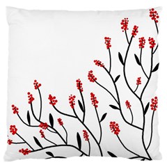 Elegant Tree Large Flano Cushion Case (two Sides)