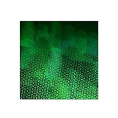 Ombre Green Abstract Forest Satin Bandana Scarf