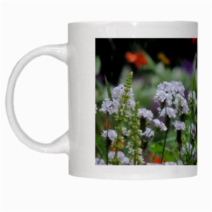 Wild Flowers White Mugs