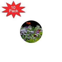 Wild Flowers 1  Mini Buttons (10 Pack) 