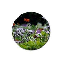 Wild Flowers Rubber Round Coaster (4 Pack) 