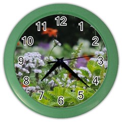 Wild Flowers Color Wall Clocks