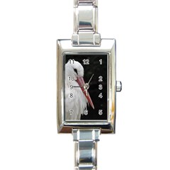 Stork Bird Rectangle Italian Charm Watch