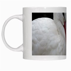 Stork Bird White Mugs by picsaspassion