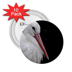 Stork Bird 2 25  Buttons (10 Pack) 