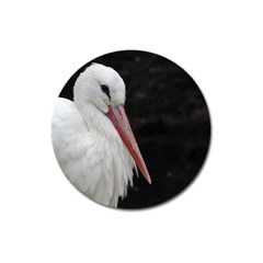 Stork Bird Magnet 3  (round)