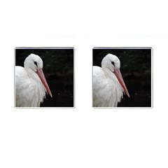 Stork Bird Cufflinks (square) by picsaspassion