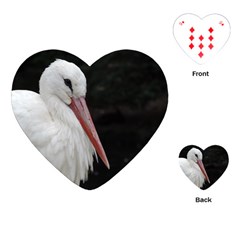 Stork Bird Playing Cards (heart) 