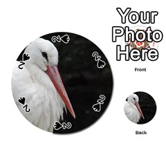 Stork Bird Playing Cards 54 (round) 