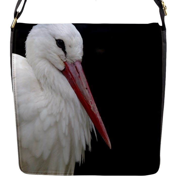 Stork bird Flap Messenger Bag (S)