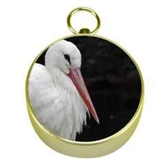 Stork Bird Gold Compasses