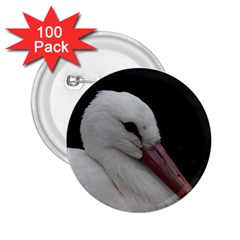 Wild Stork Bird 2 25  Buttons (100 Pack)  by picsaspassion