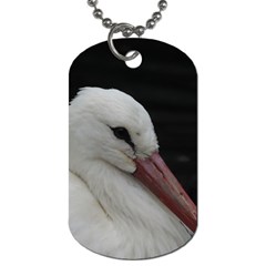 Wild Stork Bird Dog Tag (one Side) by picsaspassion